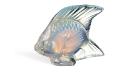 Fish sculpture in opalescent luster crystal opalescent luster - Lalique